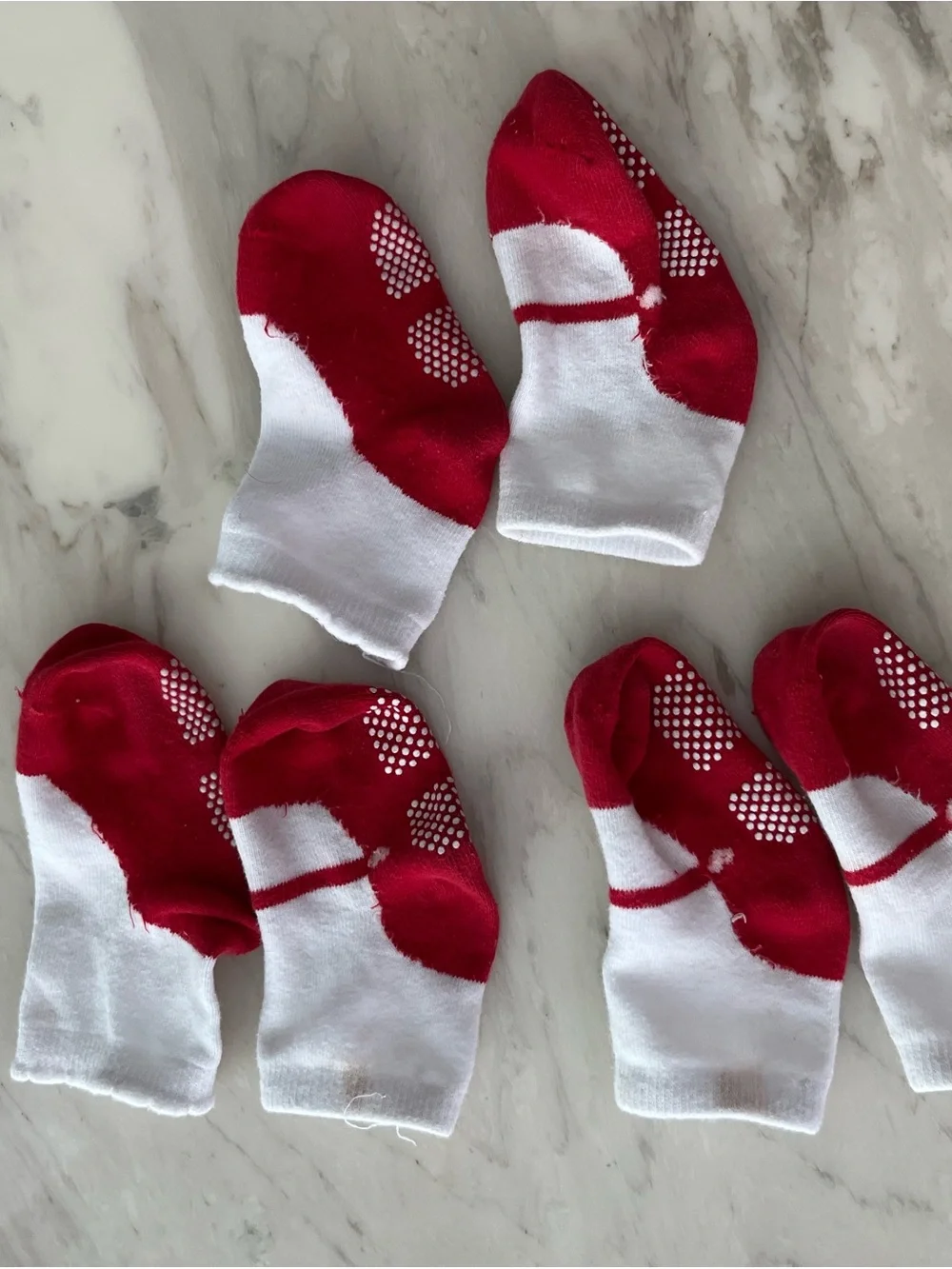 Puma Infant Ankle Socks Pack - White with Red, Pink & Black